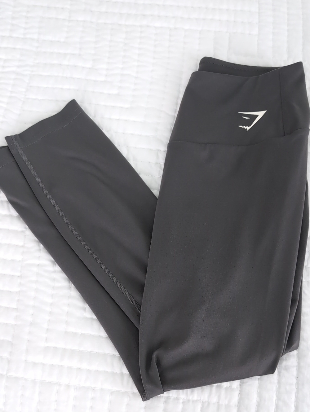 Gymshark Charcoal Cropped High-Waist Performance Leggings